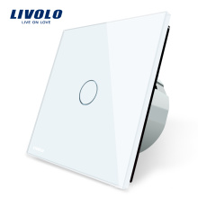 Interruptor de panel eléctrico Livolo UE estándar Contacto seco Interruptor de luz de pared 220V